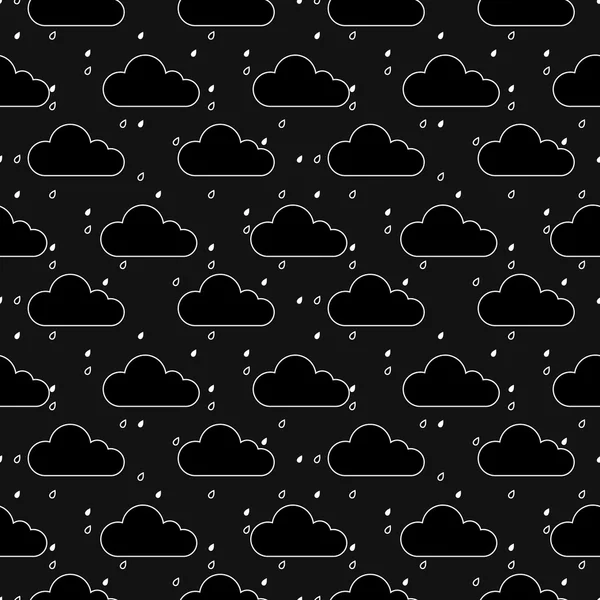 Nuages motif sans couture — Image vectorielle