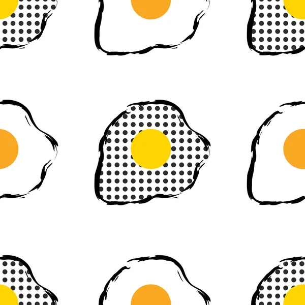 Scrambled eggs pattern — Stok Vektör