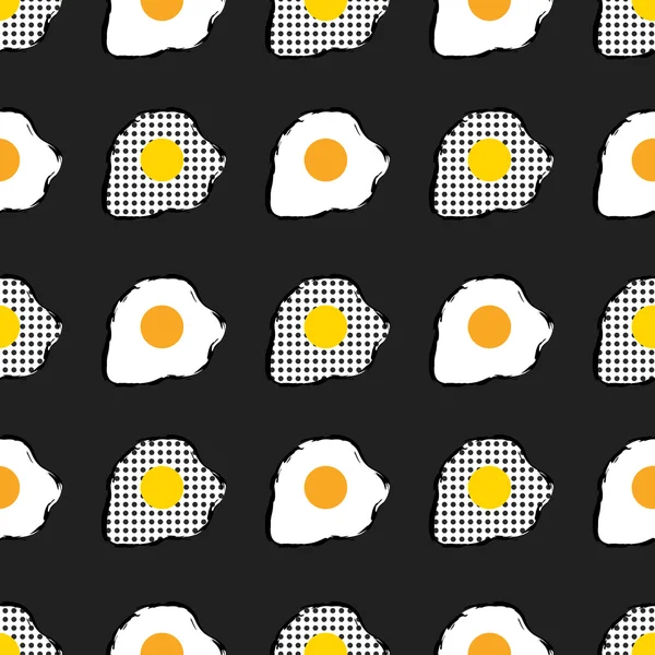 Scrambled eggs pattern — Stok Vektör