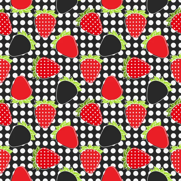 Μοτίβο φράουλας — Διανυσματικό Αρχείο