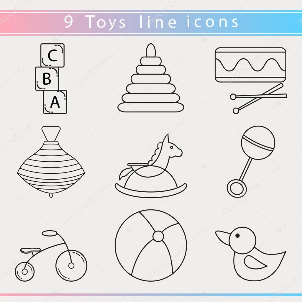 Baby toys icon