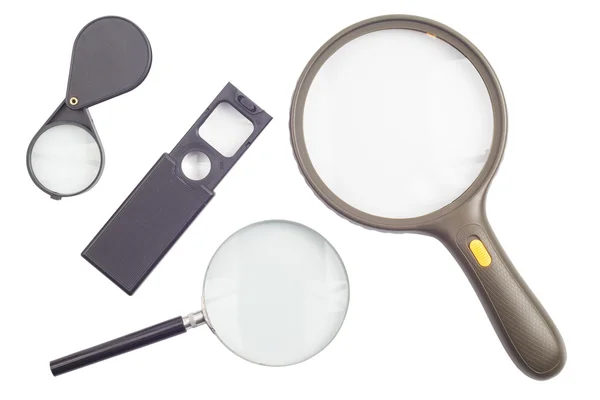 Büyüteç üzerinde büyüteç gözlük bir 