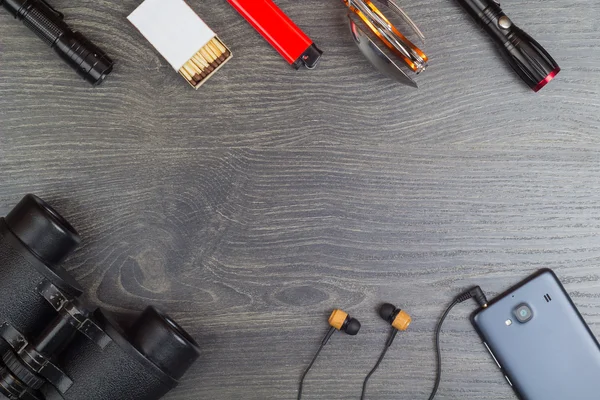 Bir kamp ya da turizm turistik donatımı.