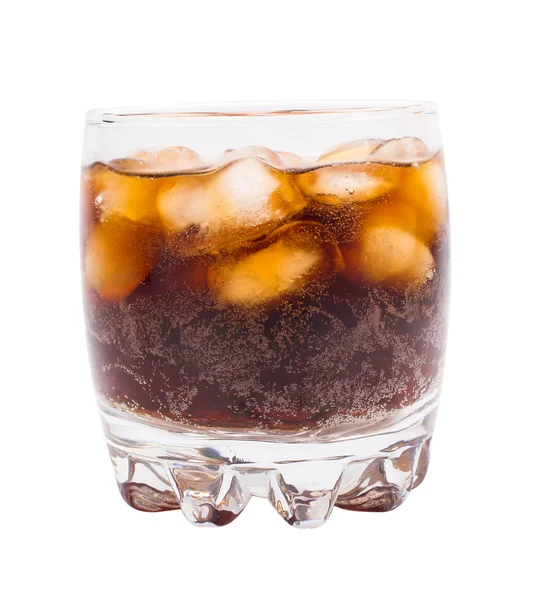 Glass with Coca and ice on a Stock Photo