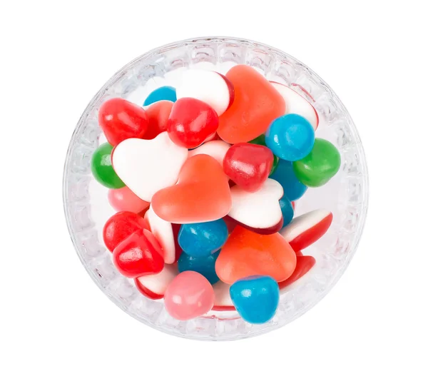 Фруктовые конфеты в миске — стоковое фото