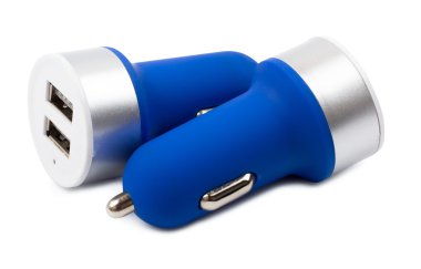 USB car charger  clipart