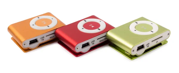 A cor de jogadores MP3 — Fotografia de Stock