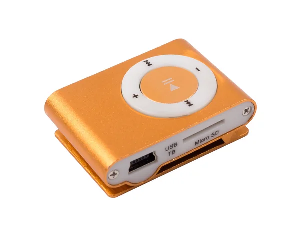 Die mp3-Player orange — Stockfoto