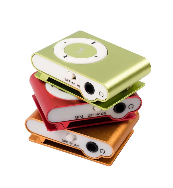 Die Farbe der mp3-Player — Stockfoto