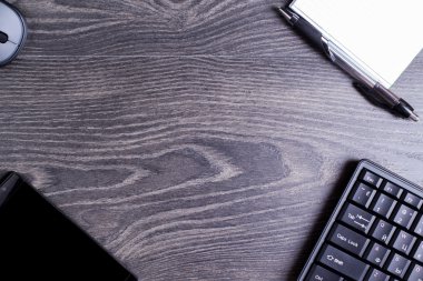 Ofis aksesuarları, bir fare kolu bir dizüstü klavye