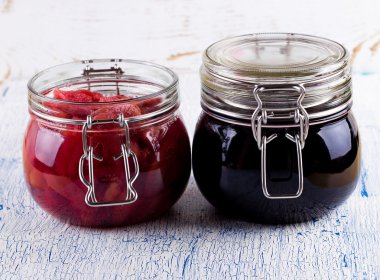 Meyve tatlı jam bir