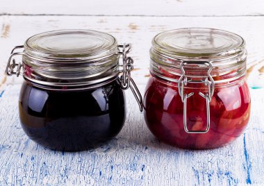 Meyve tatlı jam bir