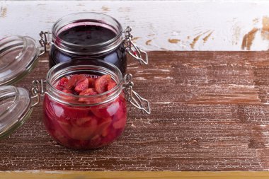 Meyve tatlı jam bir