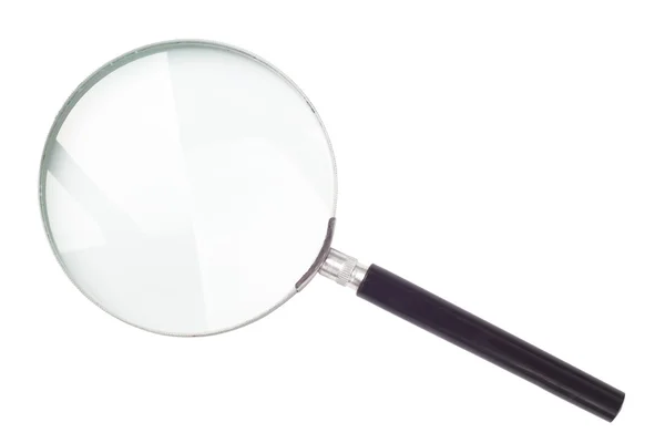 Magnifying glass magnifying on — Stock Photo, Image