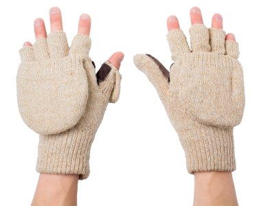 Kesme uçları örme eldiven