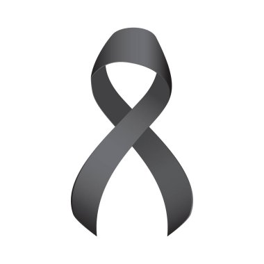 Siyah Kurdele, Vektör Grubu illüstrasyonu