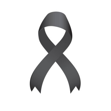 Siyah Kurdele, Vektör Grubu illüstrasyonu