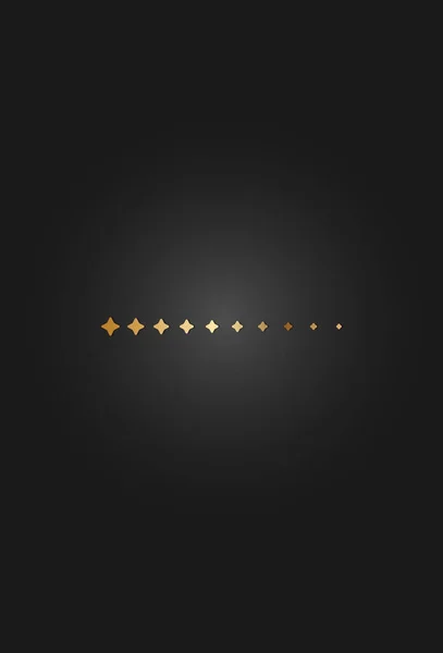 Koyu arkaplanda siyah altın kart şablonu, Vektör illüstrasyonu