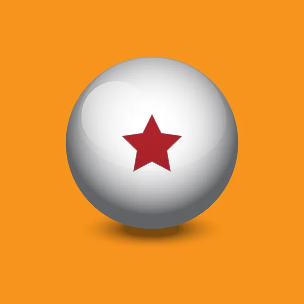 Vektör illüstrasyonu, Gri Küre ile sarı Arkaplan 'da yıldız