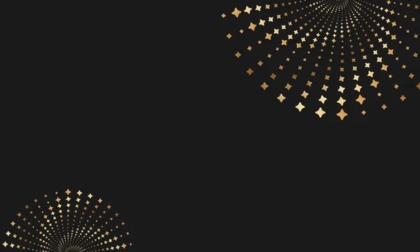 Koyu arkaplanda altın sarmal kartvizit şablonu, Vektör illüstrasyonu