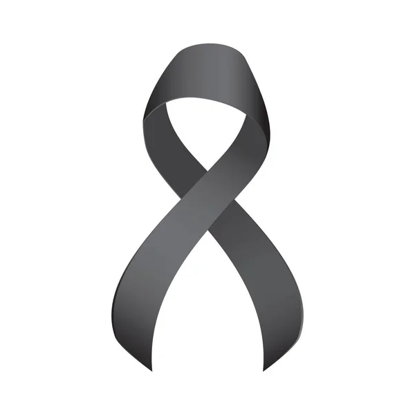 Siyah Kurdele, Vektör Grubu illüstrasyonu