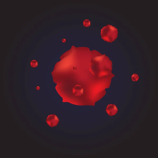 Coronavirus 2019-nCov romanı Coronavirus düşük polyester soyut kavramı. Virüs hücrelerinin mikroskobik görüntüsü yaklaşıyor. Tehlikeli ncov corona virüsü, SARS salgını riski. 3B çokgen vektör çizimi.