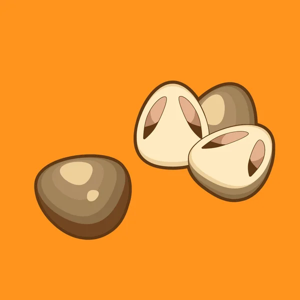 Sarı arkaplanda saman mantarı, Vektör illüstrasyonu.