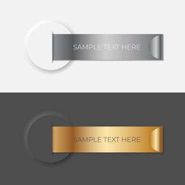 Örnek metin içeren soyut isim listesi. İsim etiketi, isim kartı, isim listesi ve iletişim bilgileri. İsim etiketleri, Vektör illüstrasyonu.