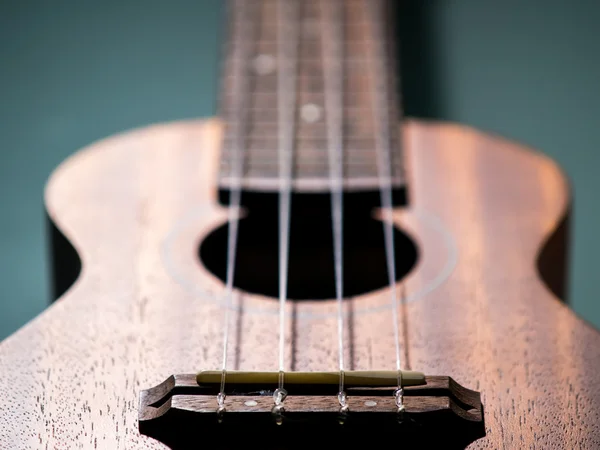 Detail of ukulele with shallow depth of field — ストック写真