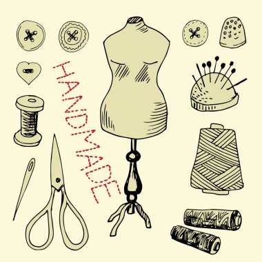 Dikiş öğelerle ayarla