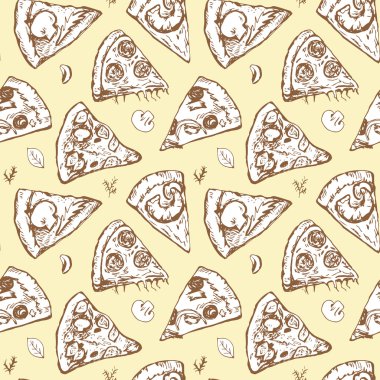 Pizza dilimleri ile Seamless Modeli