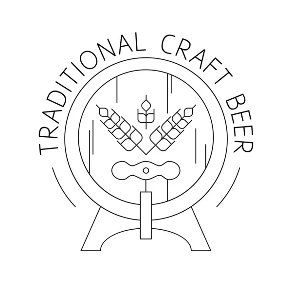Pivo řemesla související řádku ikona — Stockový vektor