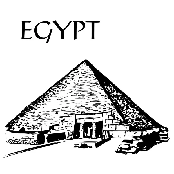 Grote Piramide van giza — Stockvector