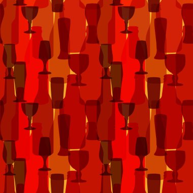 şişe ve bardak ile sorunsuz arka plan