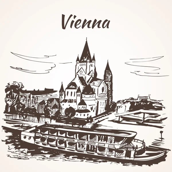 Palacio Schenbrunn, Viena — Vector de stock