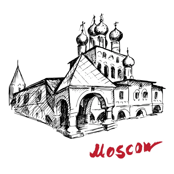 Señora de Kazan en Kolomenskoe — Vector de stock