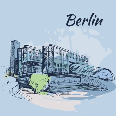 El Berlin Merkez İstasyonu Hauptbahnhof Berlin - çekilmiş