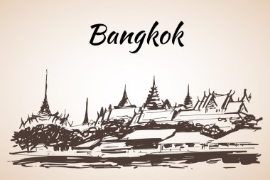 Grand Palace - Bangkok kalbinde binaların karmaşık,