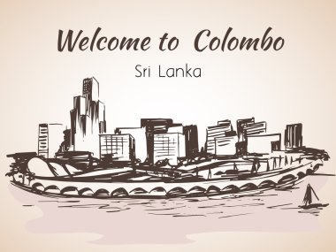 Sri Lanka, Modern Colombo Şehir Manzaralı