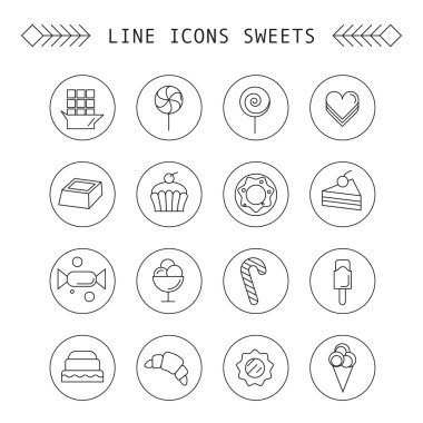 Bilgisayar kutsal kişilerin resmi ile farklı tatlılar ayarla