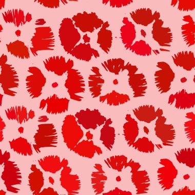 Elle çizilmiş seamless modeli ile mürekkep yazdırır