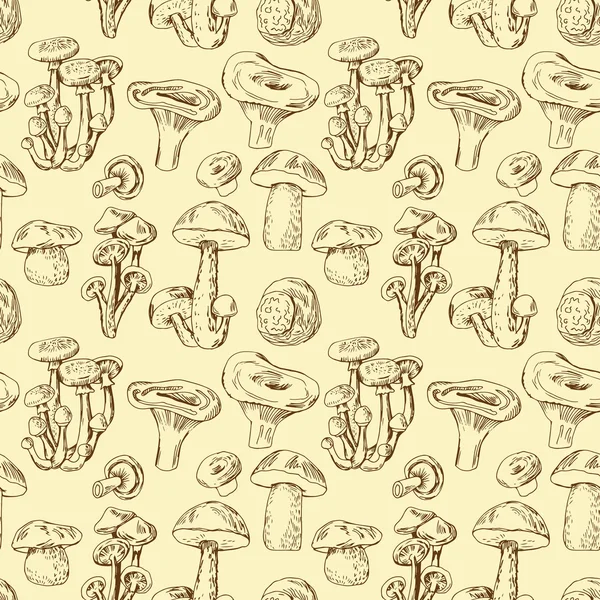 El ile Seamless Modeli yenilebilir mantar çizilmiş