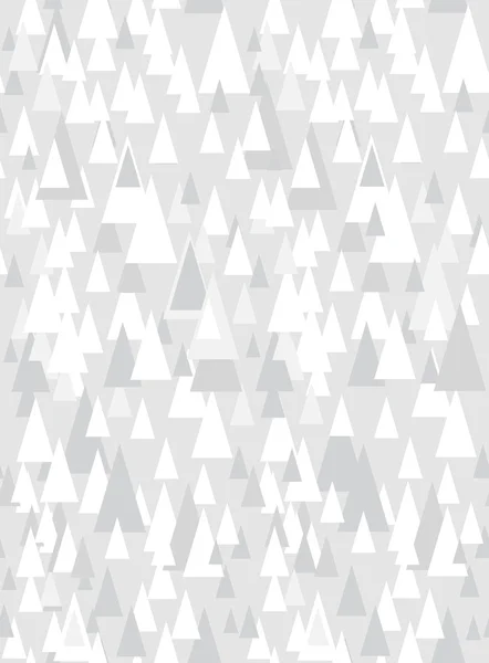 Graues nahtloses Muster mit dekorativen Dreiecken und Kopierraum — Stockvektor