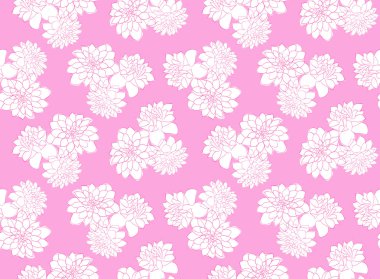 Yıldızçiçekleri ile sorunsuz çiçek desenli