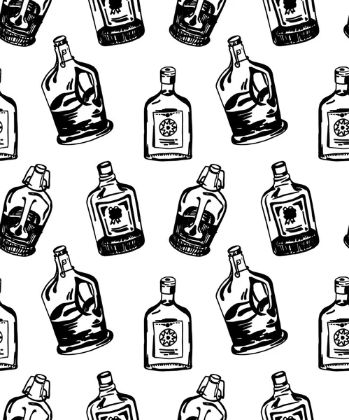 Farklı alkol şişe ile Seamless Modeli