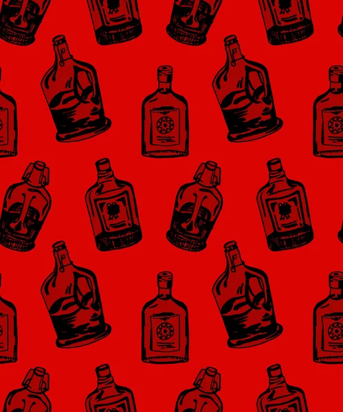 Farklı alkol şişe ile Seamless Modeli