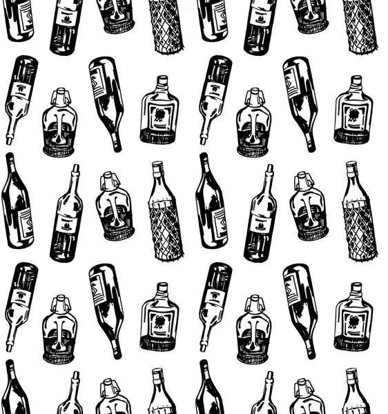 Farklı alkol şişe ile Seamless Modeli