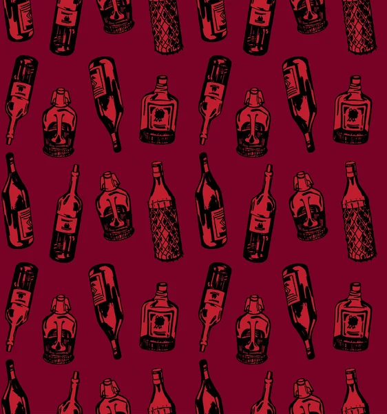 Farklı alkol şişe ile Seamless Modeli