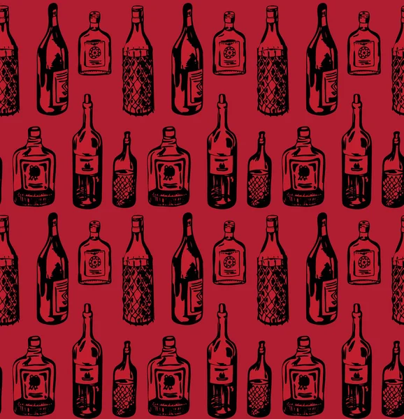 Farklı alkol şişe ile Seamless Modeli