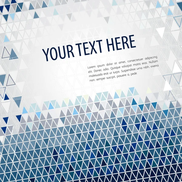 Renkli mavi üçgen ve kopya alanı ile arka plan
